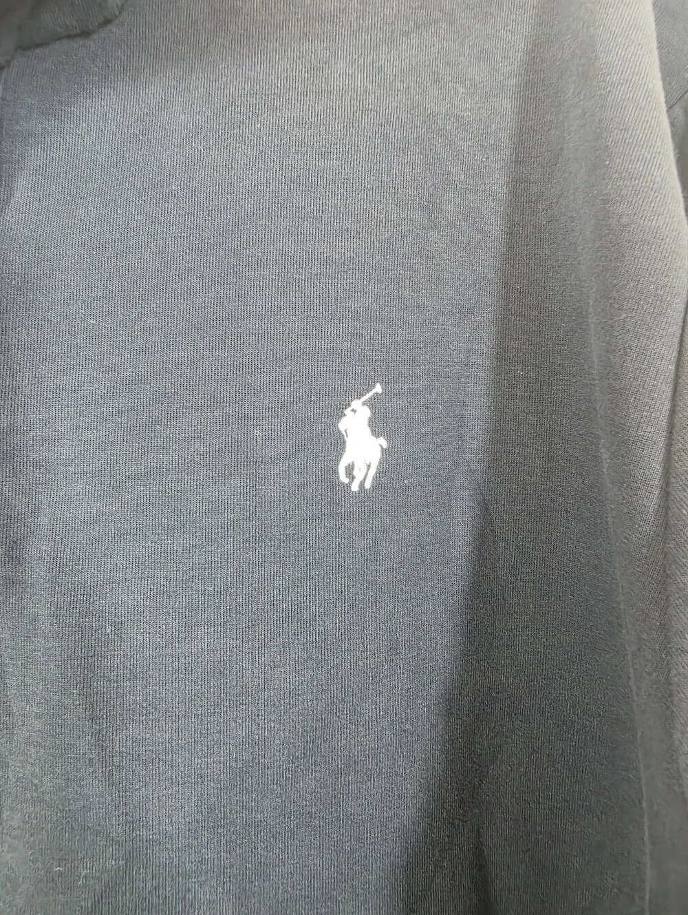 Polo Ralph Lauren Navy Blue Snap Button Mock Neck Sweatshirt Pullover XXL